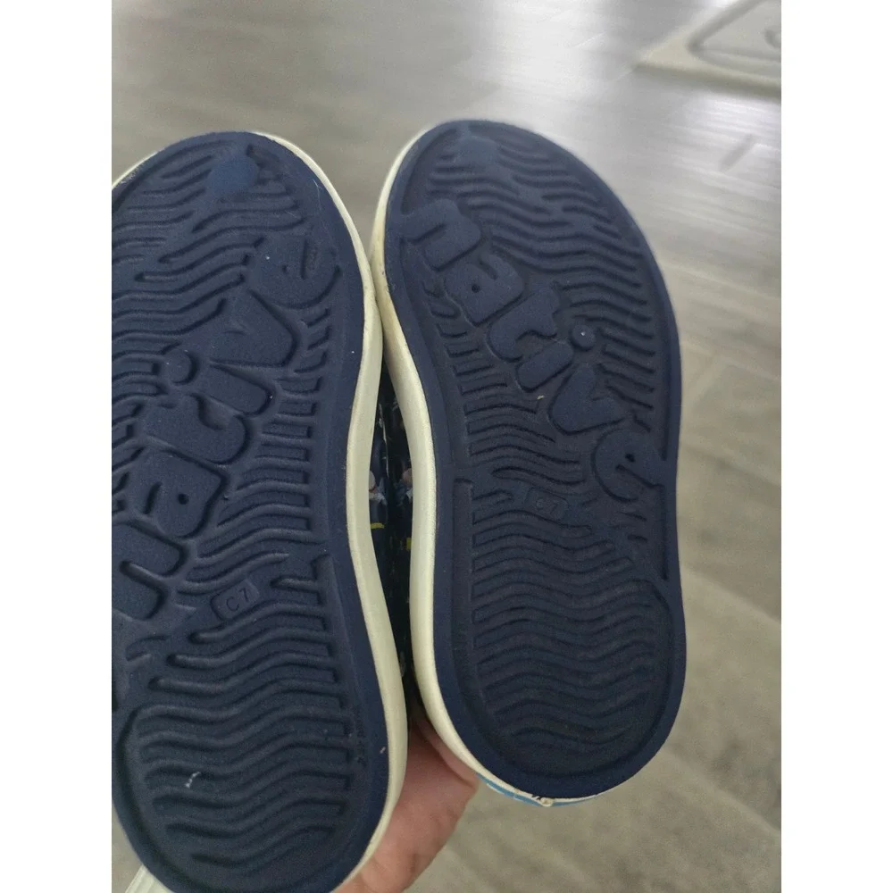 Disney x Native Jefferson Kids C7 Mickey Mouse 50th Anniversary Navy Blue Shoes